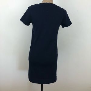 J. CREW NAVY COTTON INTERLOCK DRESS